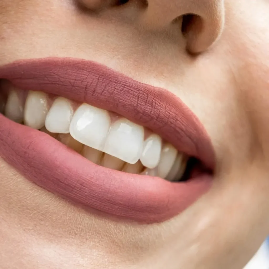 woman's teeth in a smile